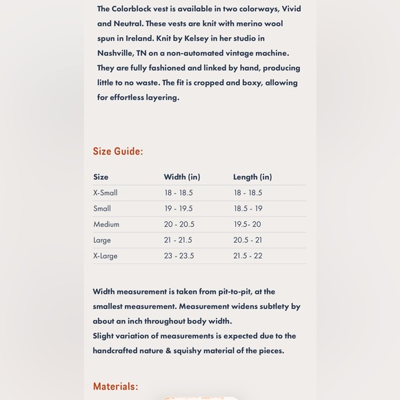 Studio Kelsey Neutral Colorblock Vest - Picture 5 of 5